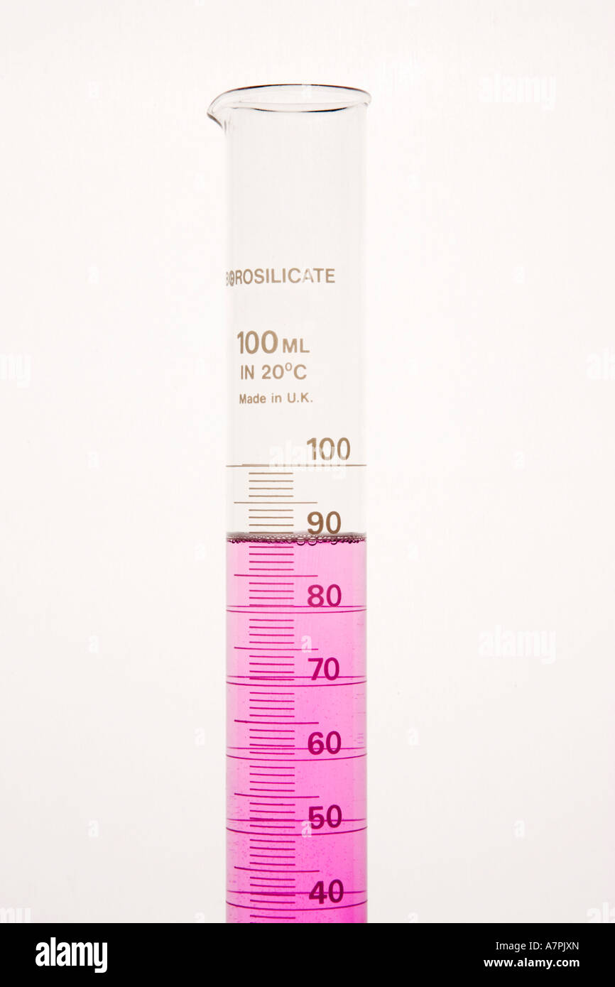 laboratory measuring cylinder Stock Photo Alamy
