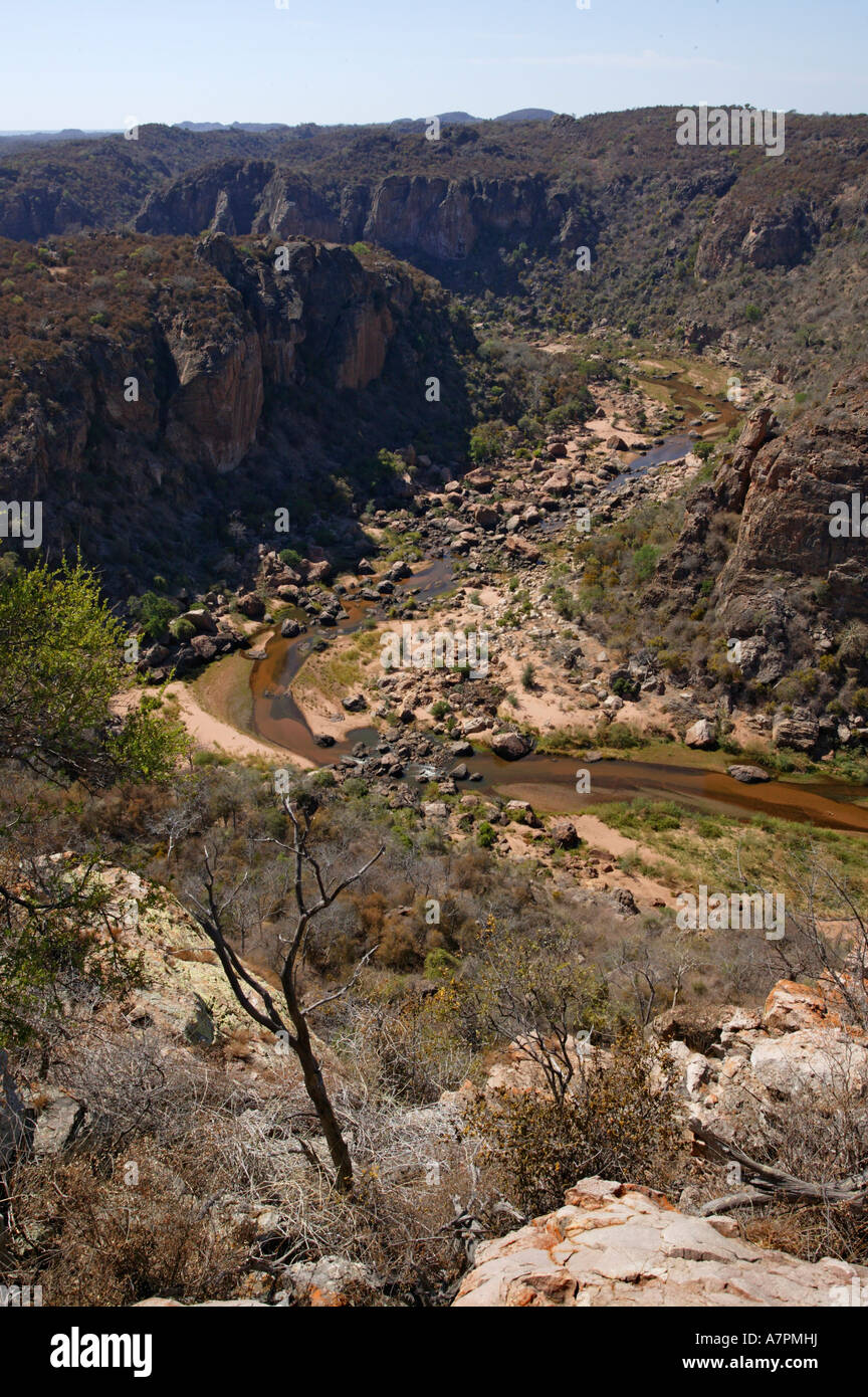 Luvuvhu River gorge and Lanner Gorge Makuleke Concession Kruger National Park Limpopo Province South Africa Stock Photo