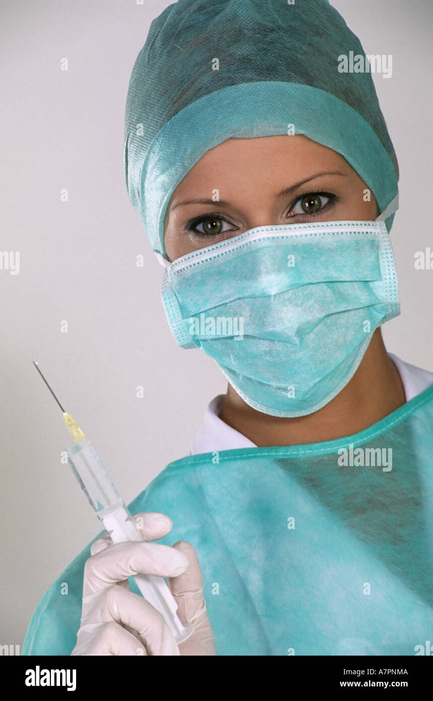 girl nurse doctor cap bonnet gown 