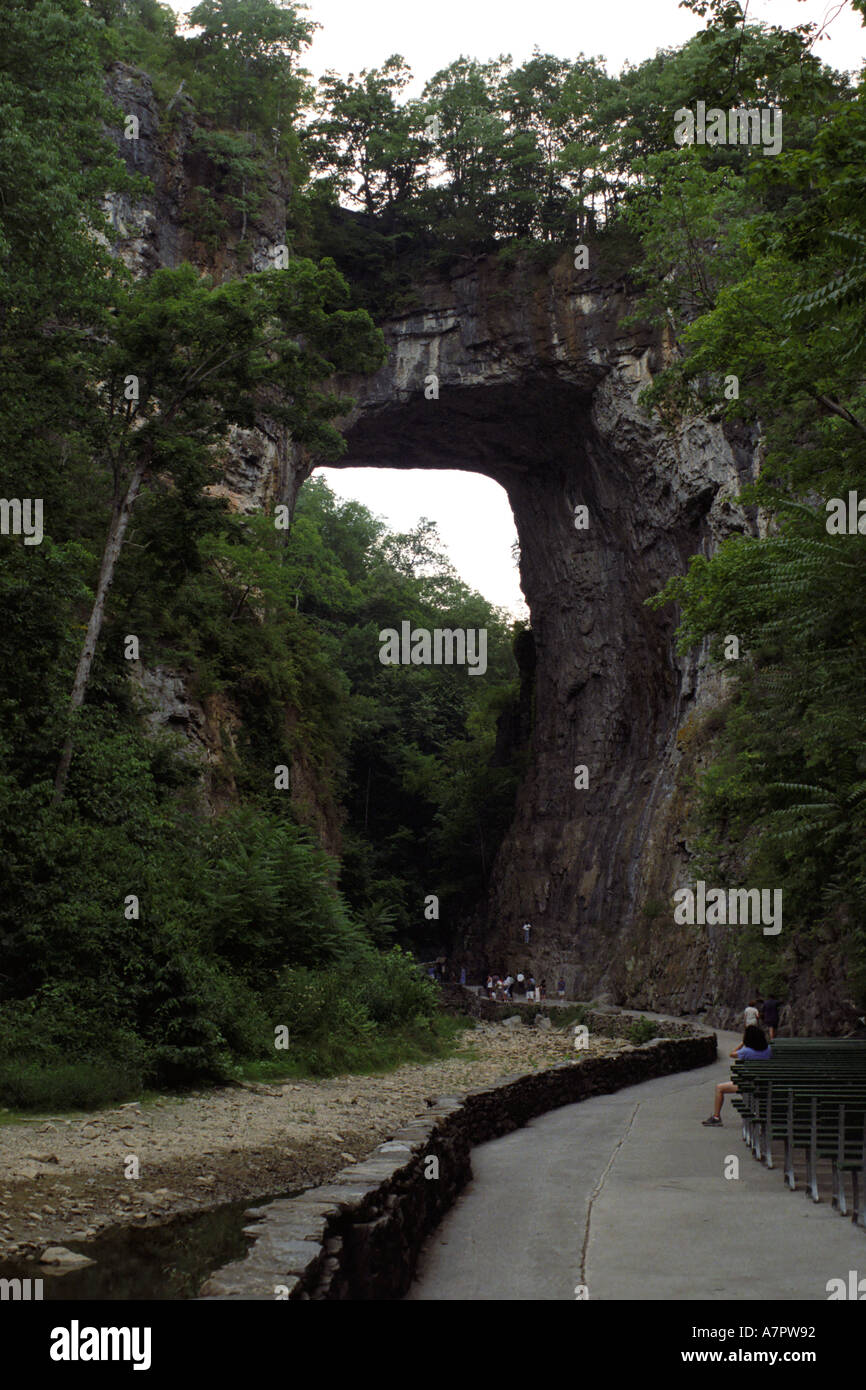 Natural Bridge in Virginia USA Stock Photo Alamy