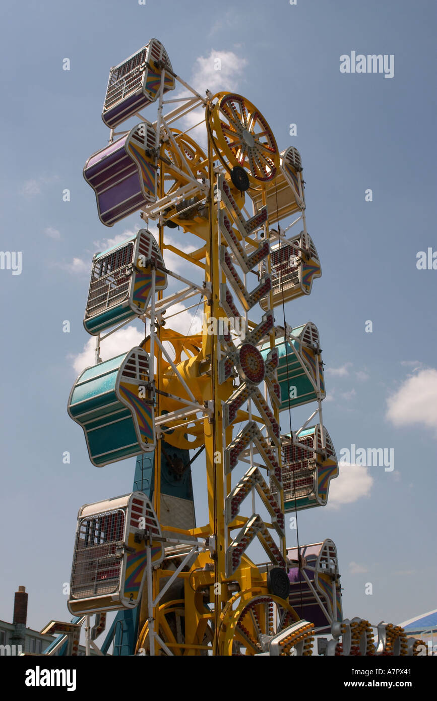 Zipper amusement park ride Stock Photo