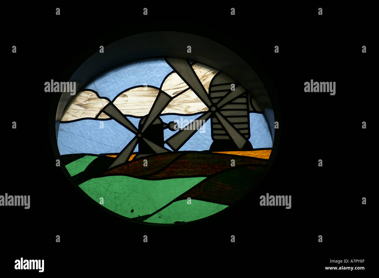 Landscape Images of Brighton and Hove Stained glass windows depicting