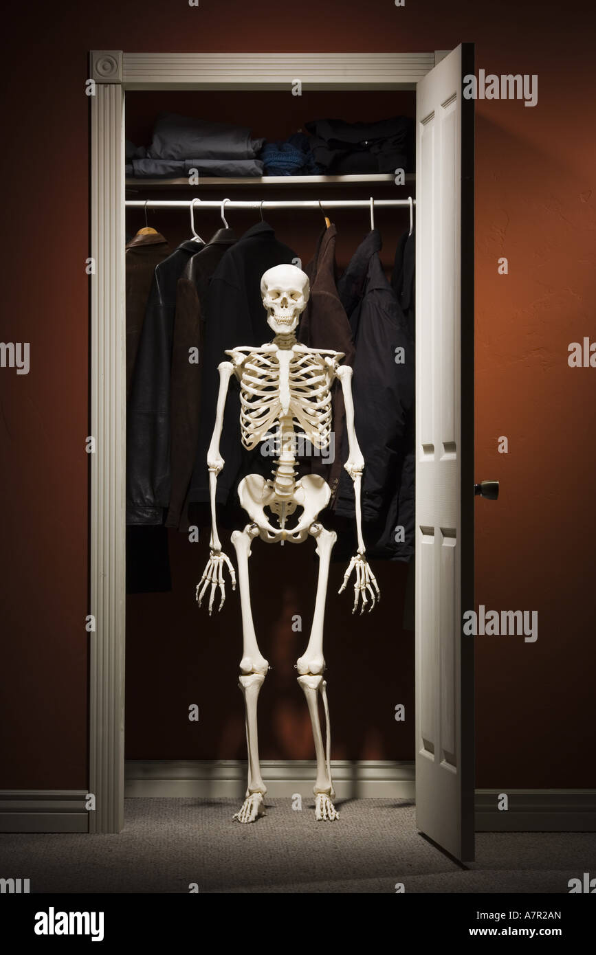 Skeleton in closet hires stock photography and images Alamy