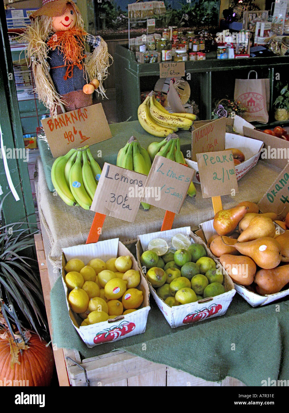 Fresh food for sale at a Atlanta Flea Tag market Stock Photo Alamy
