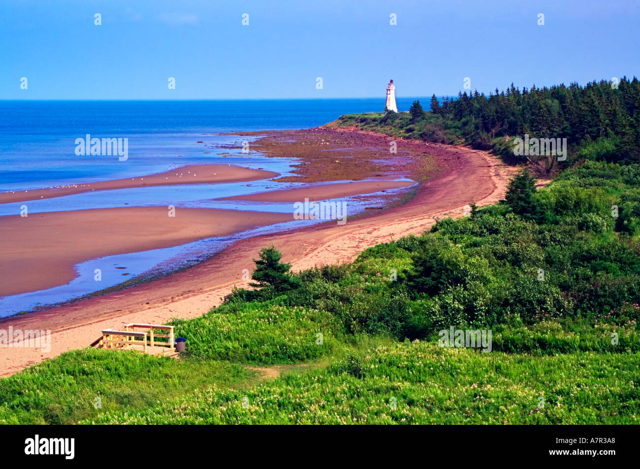 Confederation Bridge, Cape Jourimain, New Brunswick, Canada Stock Photo