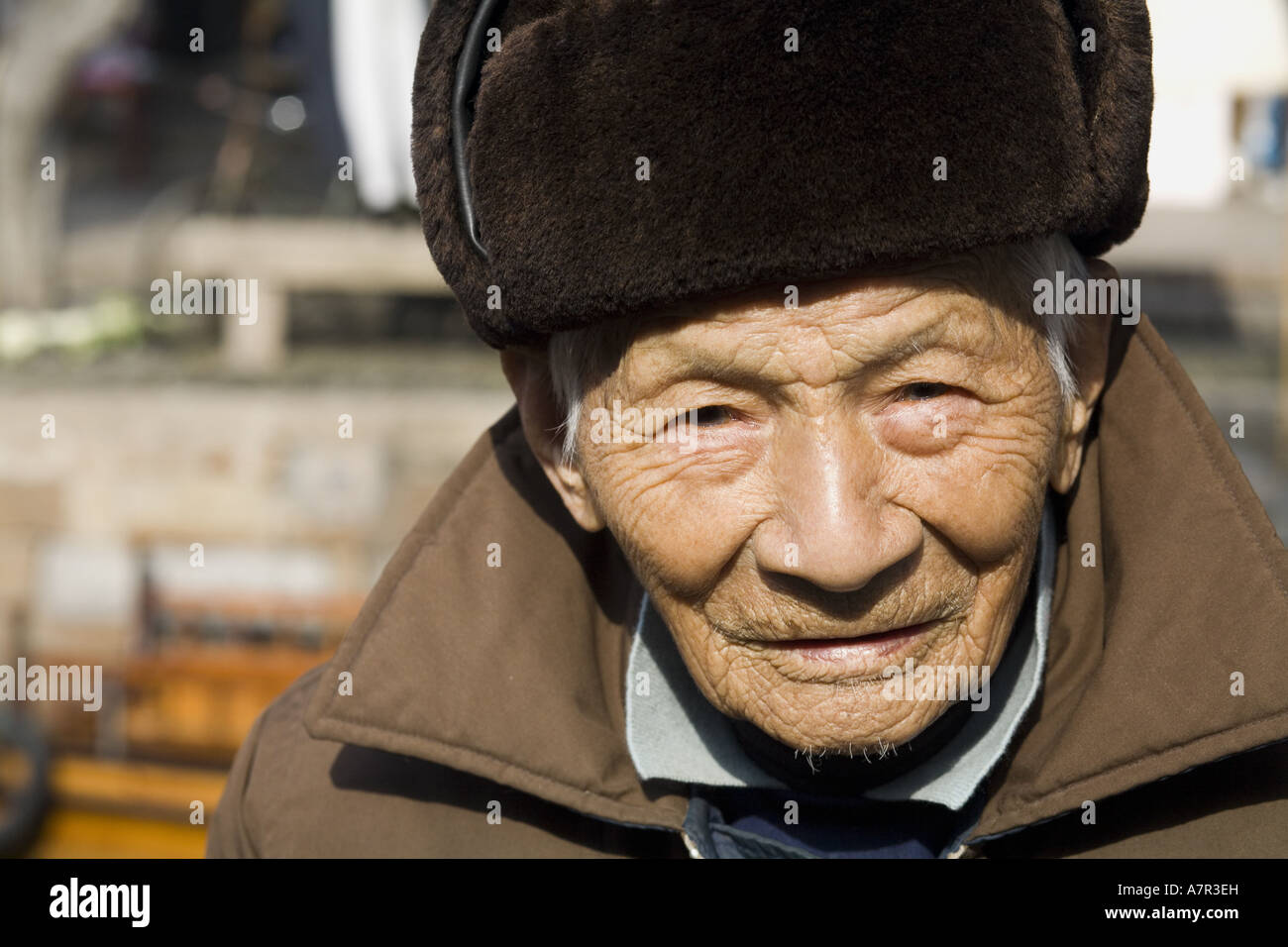 Old man in hat photograph hi-res stock photography and images - Alamy