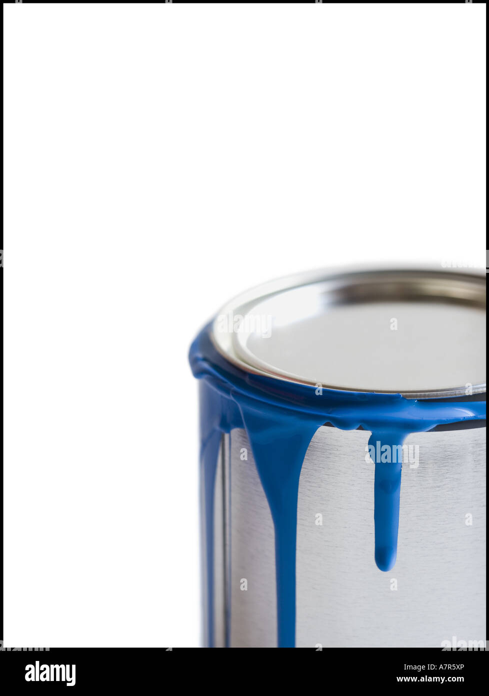 Detailed view of dripping paint can Stock Photo Alamy