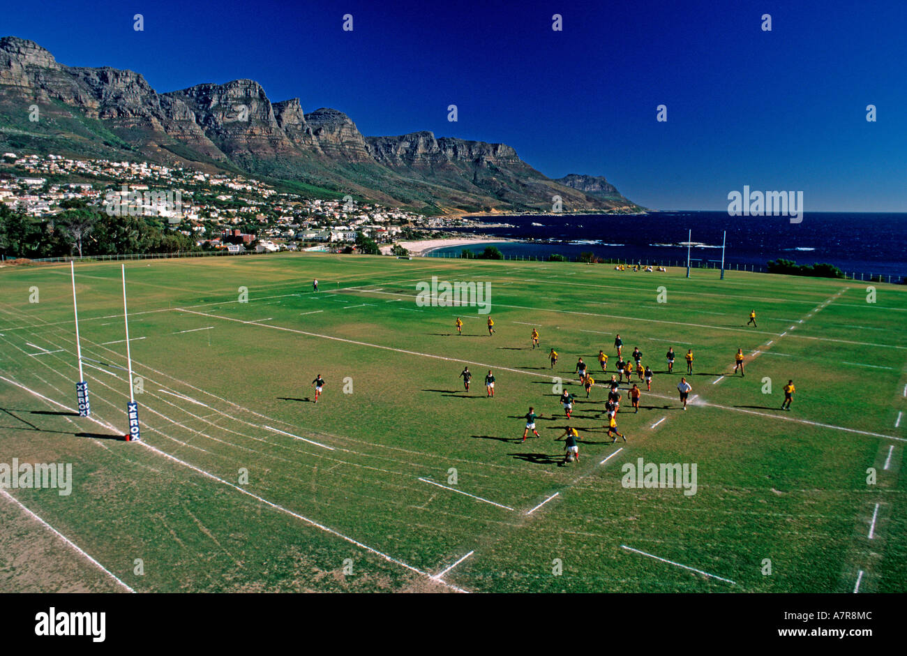 South Africa, Cape peninsula, Cape town, rugby game at the Camps Bay