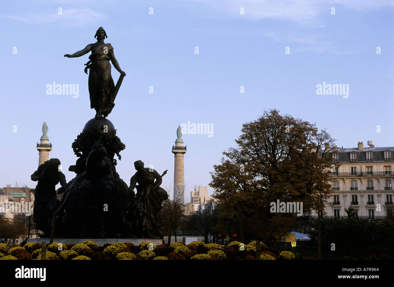 France, Paris, Nation square Stock Photo