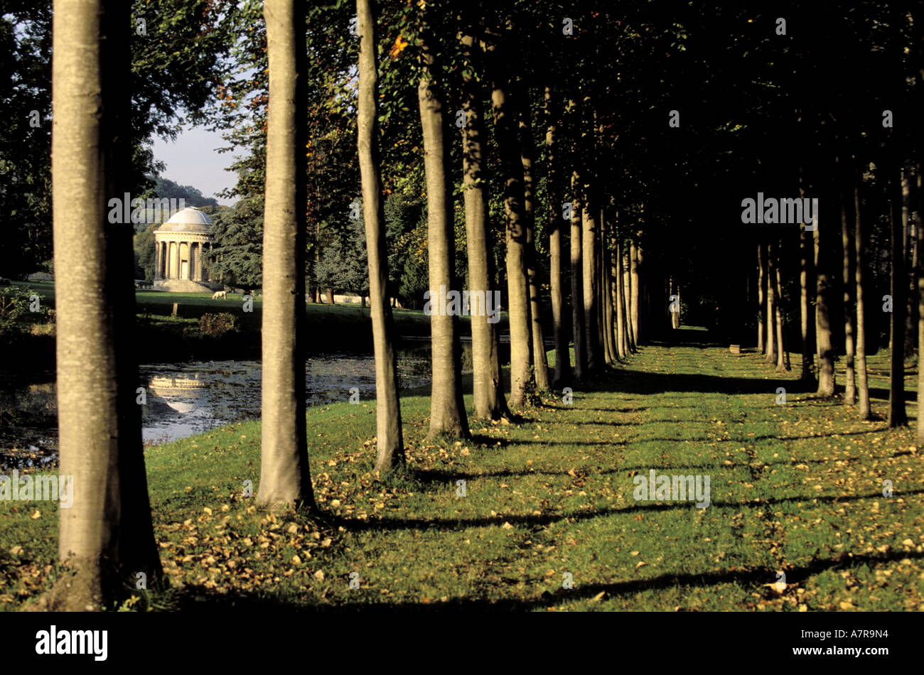 France, Essonne, Jeurre park, factory of Mereville park, Filial Piety temple Stock Photo