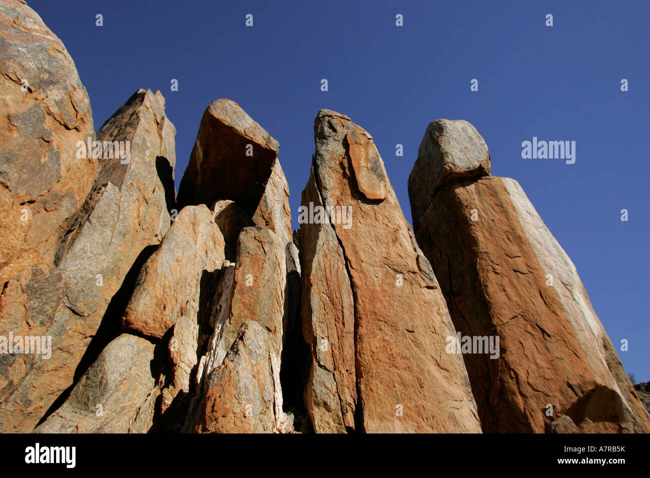 South African Rocks Towering rock formations Riemvasmaak Northern Cape South Africa Stock ...