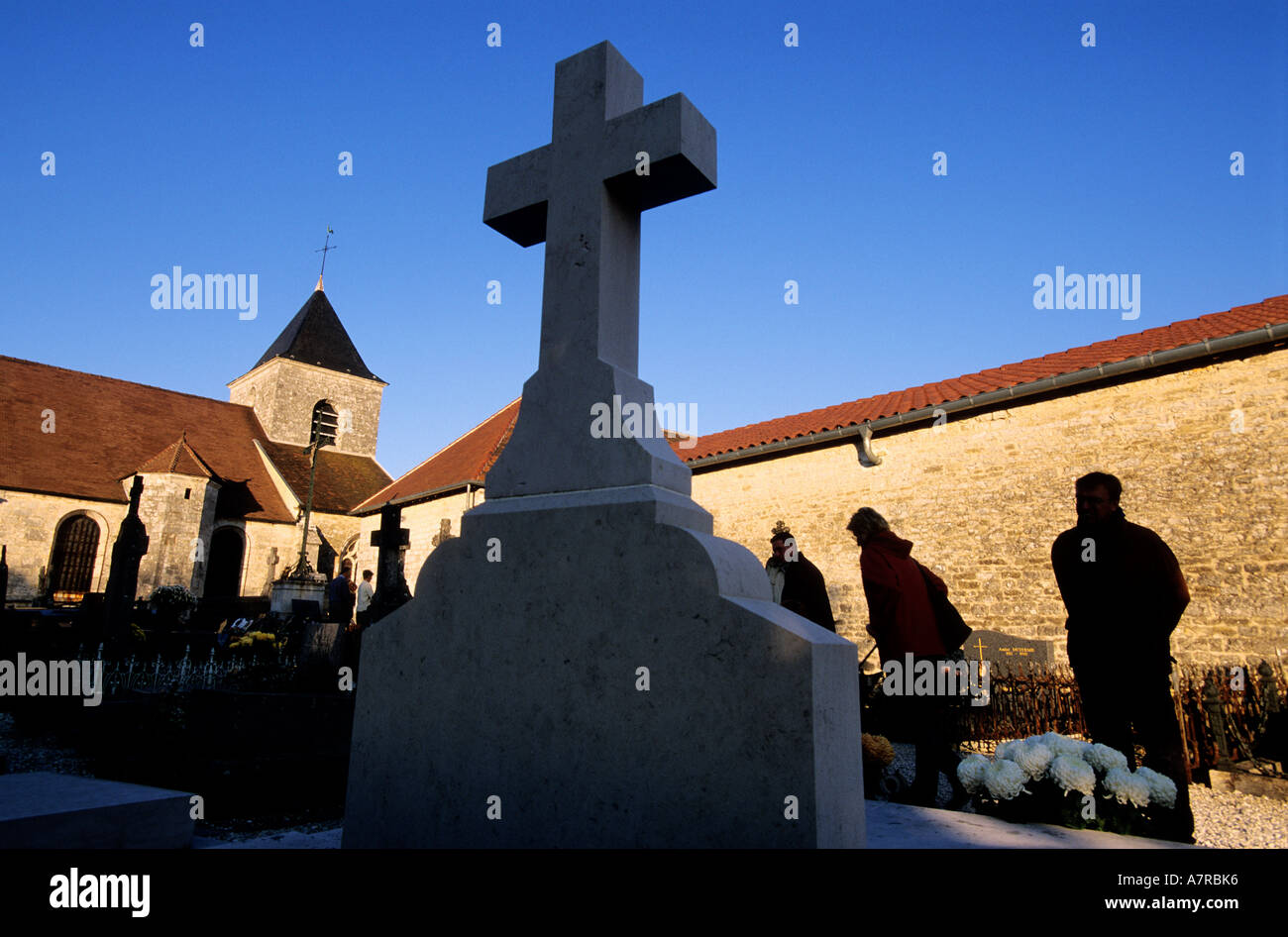 France, Haute Marne, Colombey les Deux Eglises, the G en eral de Gaulle grave Stock Photo