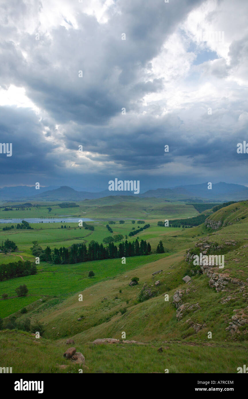 Drakensberg farm scene Underberg Kwazulu Natal South Africa Stock Photo ...