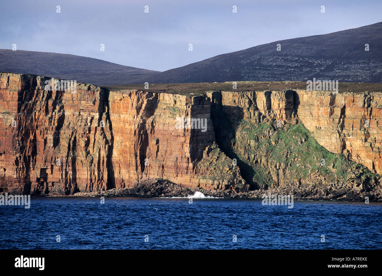 United Kingdom, Scotland, Orkney Islands, cliffs of the western coast of Hoy island Stock Photo