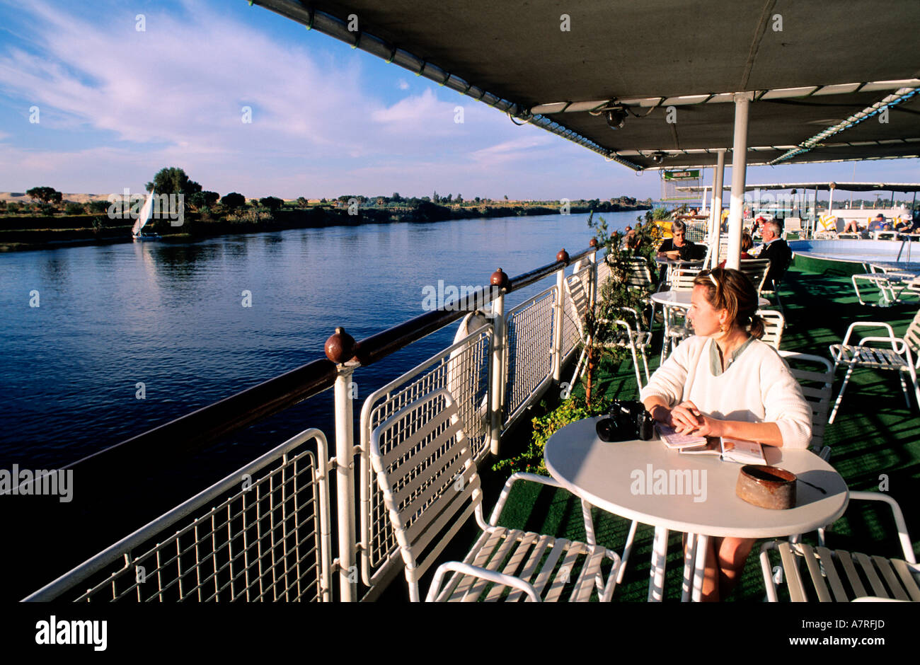 Egypt, the Nile, cruise in High Egypt Stock Photo