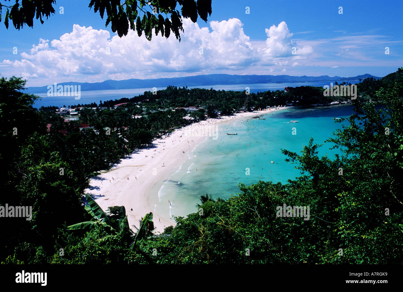 Thailand, Samui islands archipelago, Koh Pha-Ngan island, Had Rin peninsula Stock Photo
