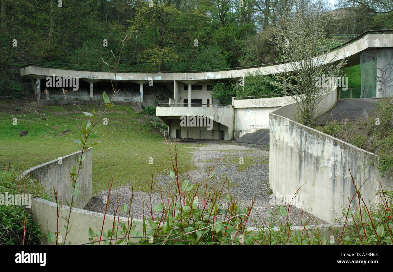 Bear pit at Dudley zoo designed by Russian architect Berthold Lubetkin