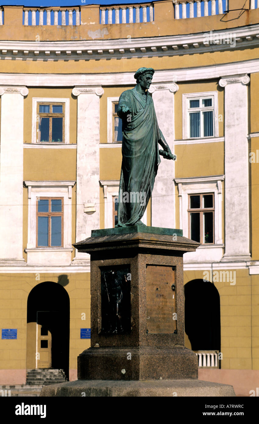 Ukraine, Odessa, statue of Richelieu duke Stock Photo Alamy