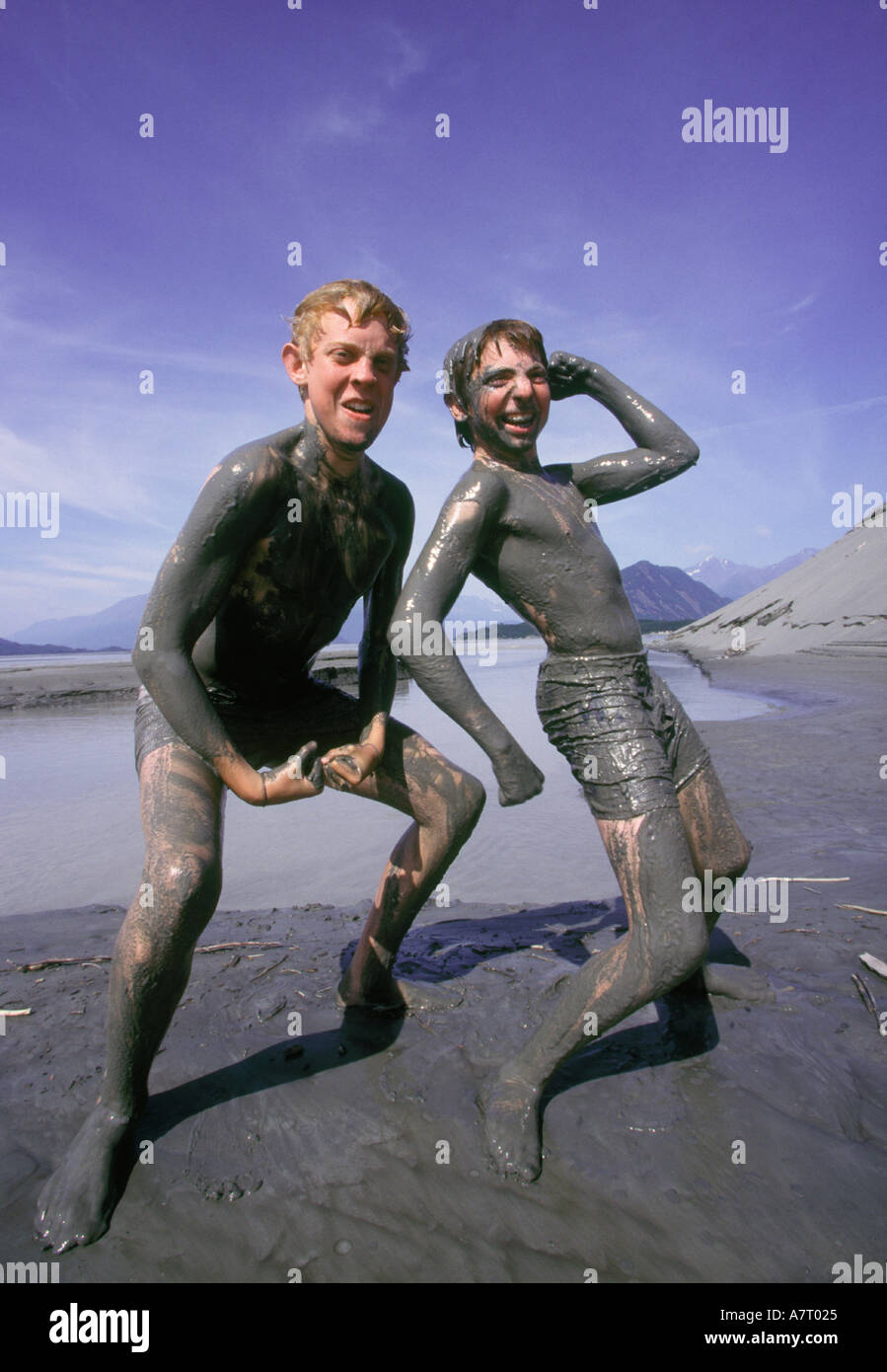 Man in mud bath hi-res stock photography and images - Alamy