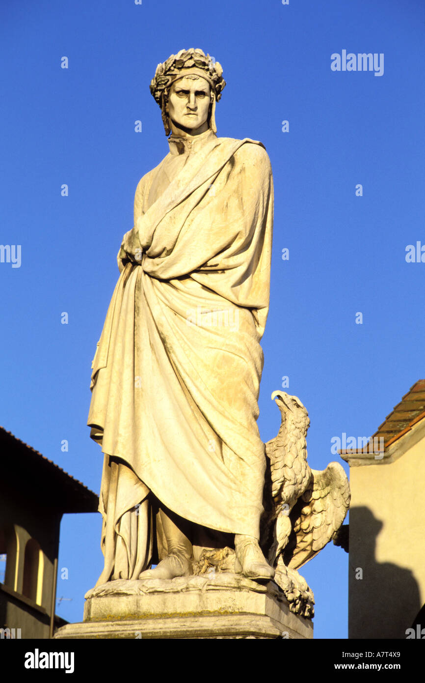Dante alighieri statue on dante hi-res stock photography and images - Alamy