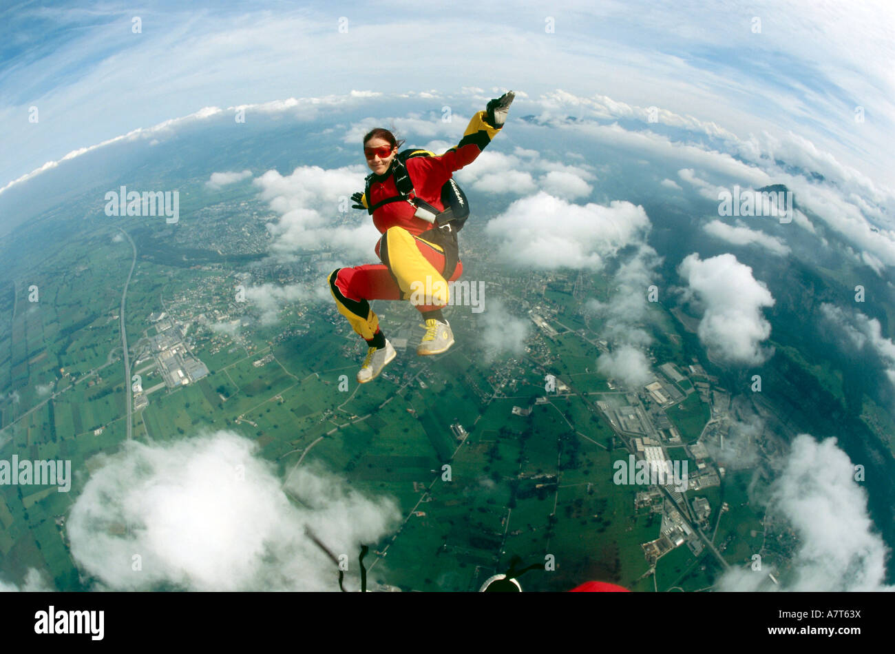 Skydiving head down man hi-res stock photography and images - Alamy