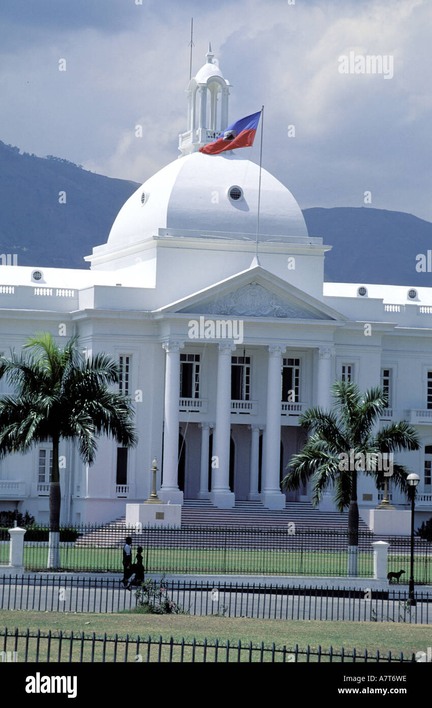 Haiti, Port au Prince, National Palace Stock Photo - Alamy