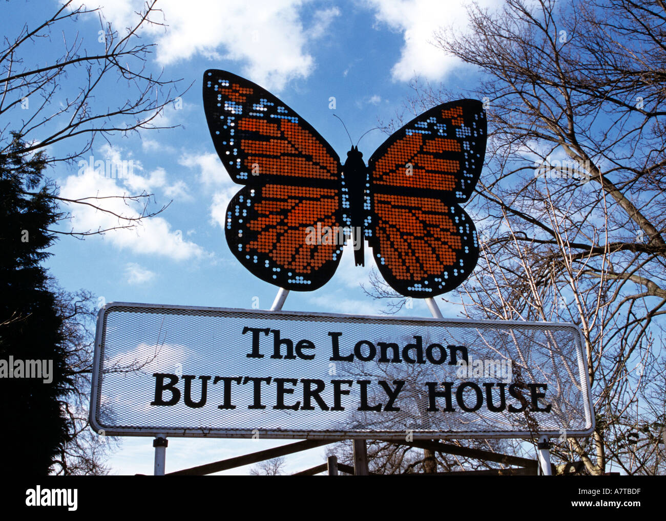 Entrance to the London Butterfly House at Syon Park at Brentford