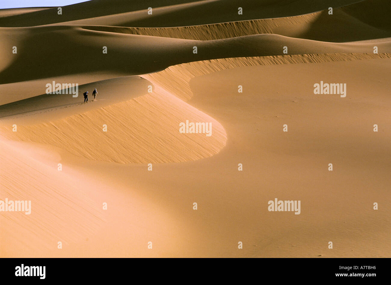 Niger, Sahara, Tenere desert, hiking in Arakao sand dunes Niger, Sahara, Tenere desert, hiking in Arakao sand dunes