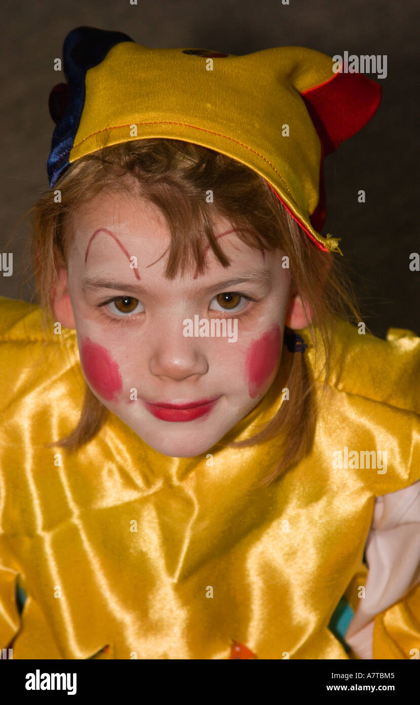 Schoolgirl Dressed In Costume For School Play Stock Photo Alamy