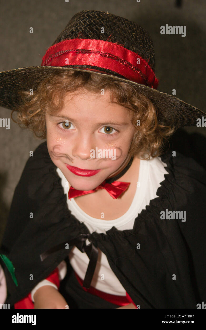 Dressed in costume for a school play hires stock photography and