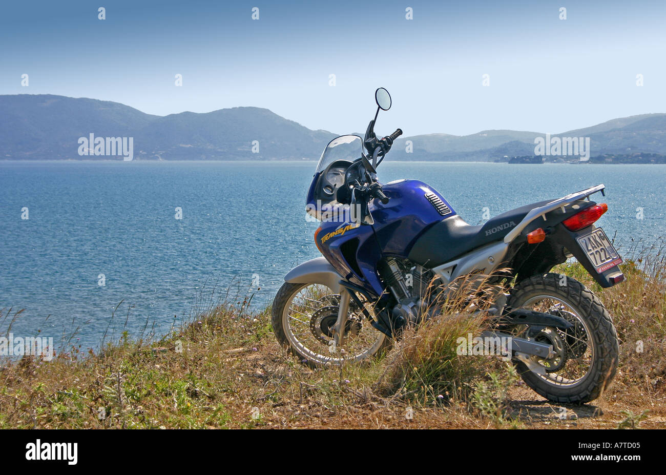 Honda motorbike hills kalamaki laganas zakynthos greece sea zante travel  hi-res stock photography and images - Alamy