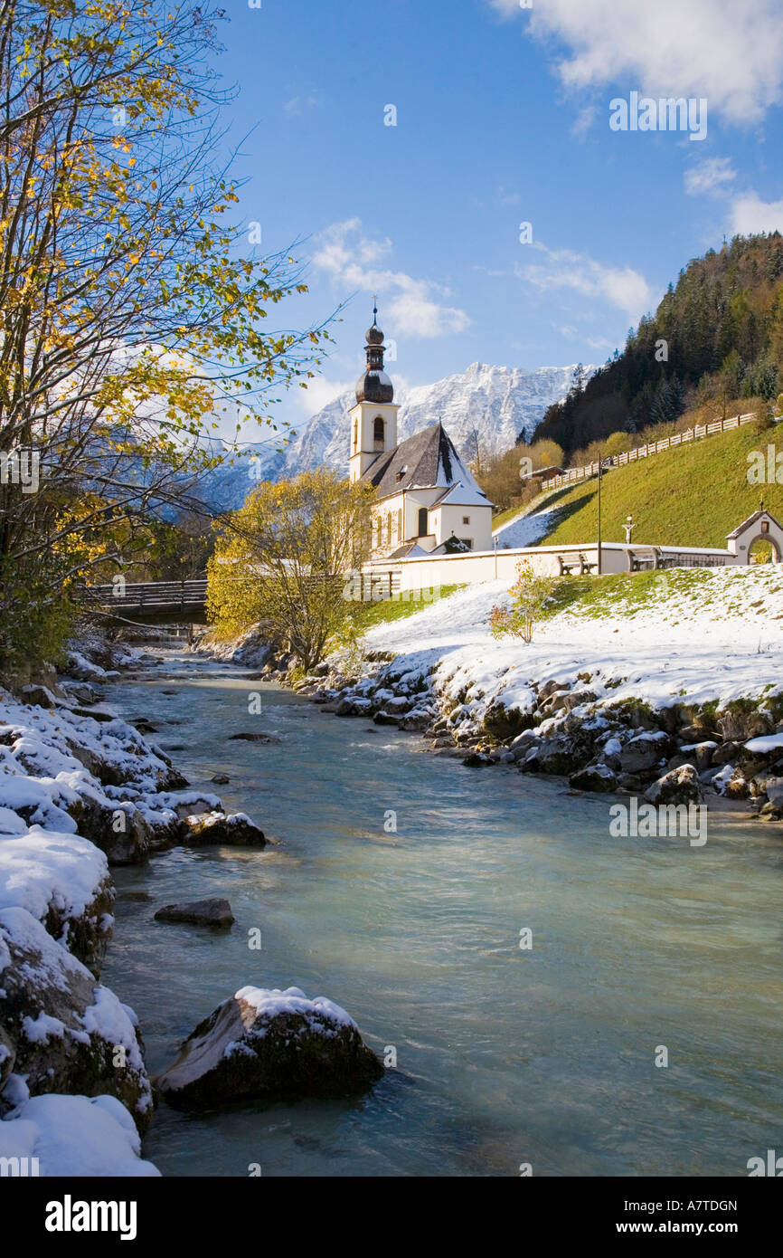 Church At Waterfront, Maria Gern Church, Berchtesgaden, Bavaria 