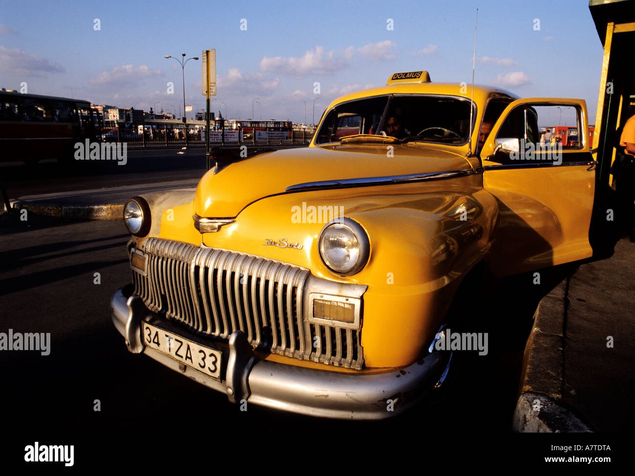 Turkey, taxi in Istanbul Stock Photo Alamy