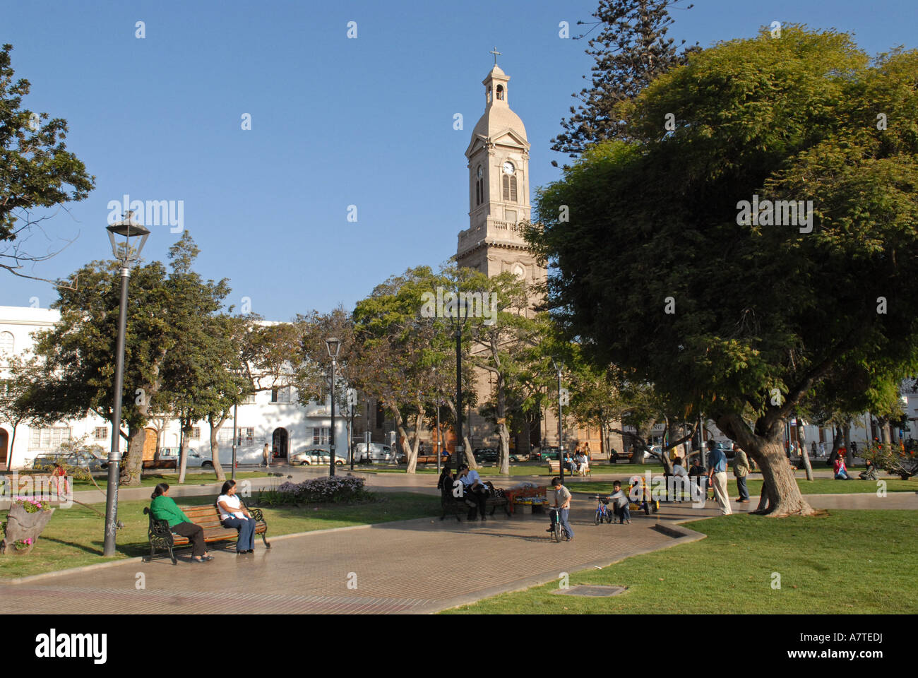 City of La Serena Chile  Plaza de Armas Stock Photo