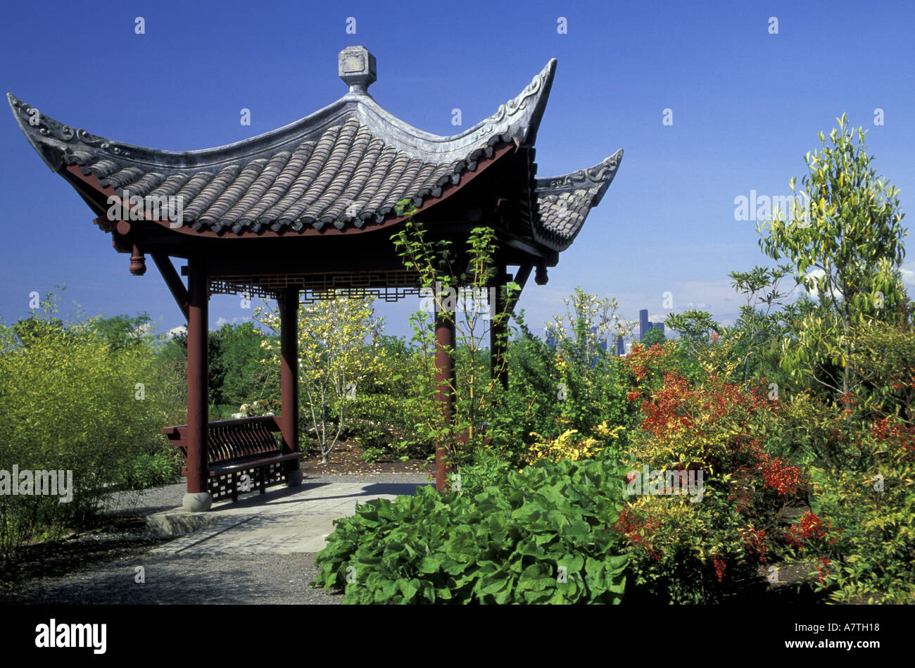 Usa Washington State Seattle Seattle Chinese Garden Song Mei