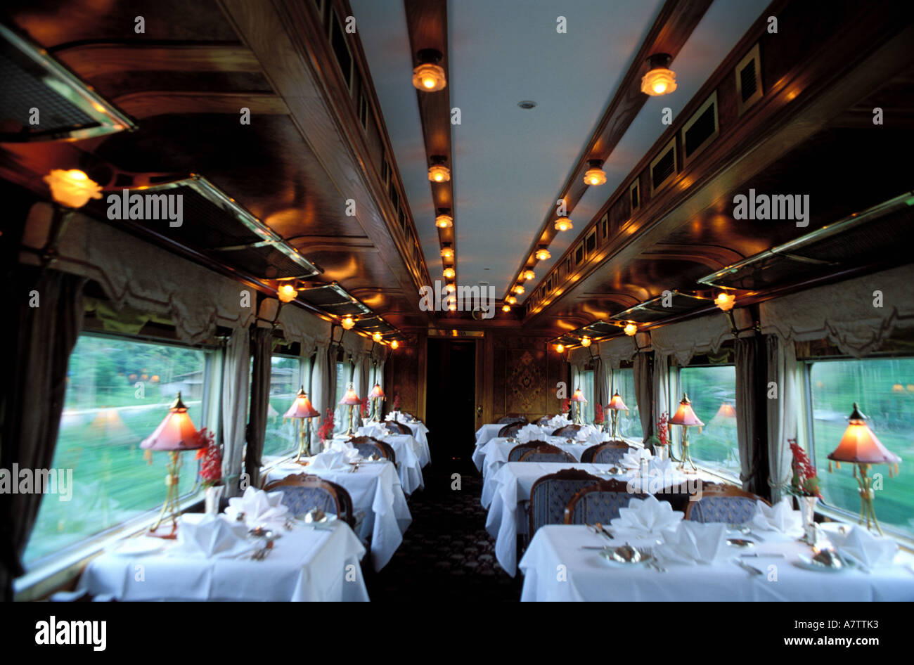 Singapore, restaurant of the Eastern & Oriental Express luxury train Stock Photo 6807090 Alamy