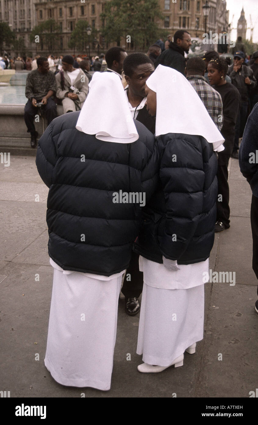 Day of Atonement event in Trafalgar Square Stock Photo