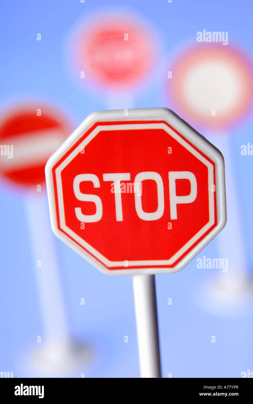 Closeup of stop sign Stock Photo Alamy