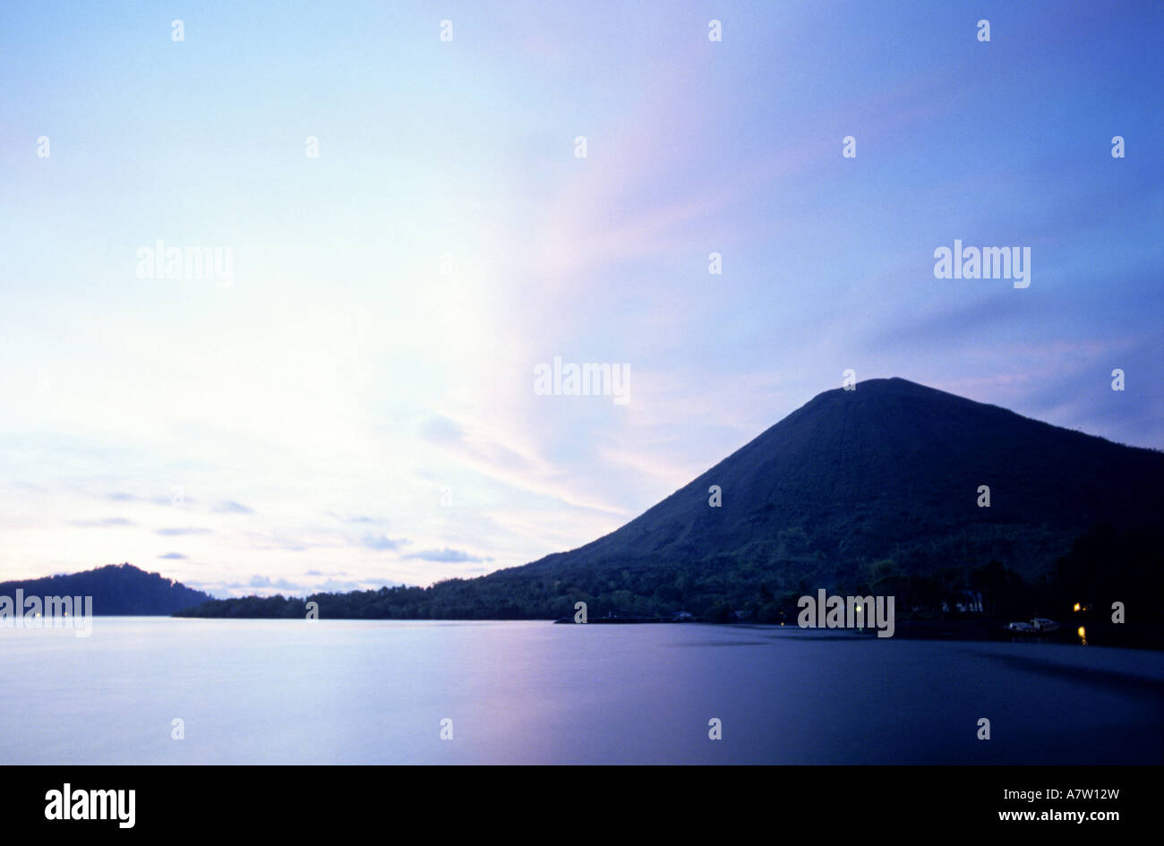 Landscape of Api island Banda islands Moluccas islands Indonesia Stock ...