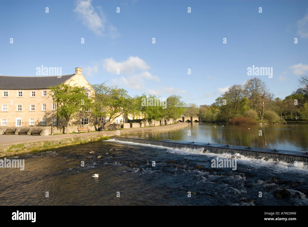 River Wye Bakewell Derbyshire UK Stock Photo