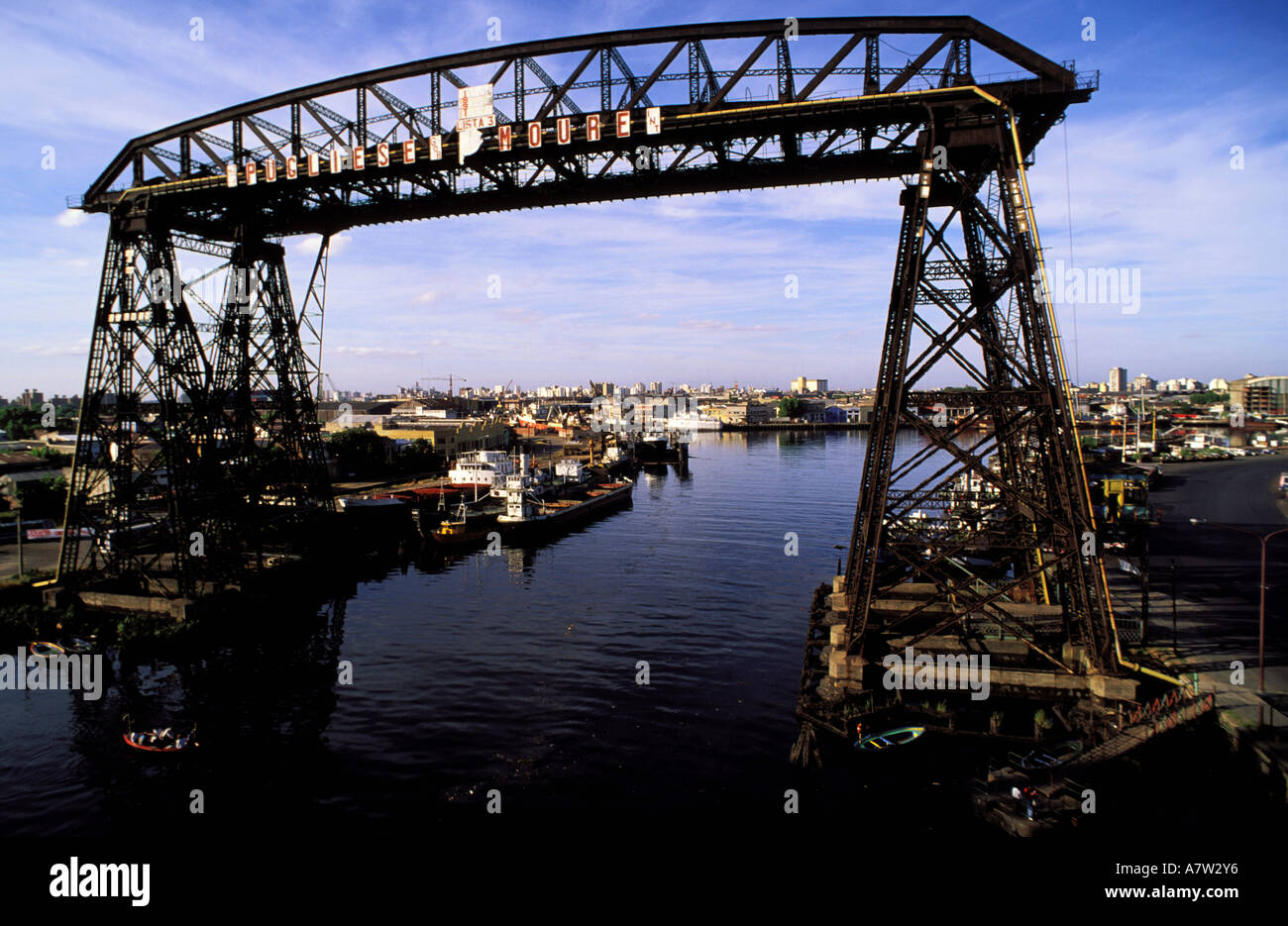 Argentina, Buenos Aires, old bridge of La Boca district Stock Photo - Alamy