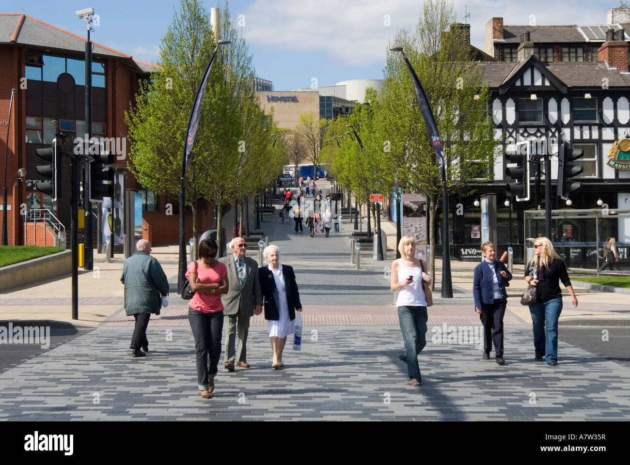 Howard Street Sheffield UK Stock Photo Alamy