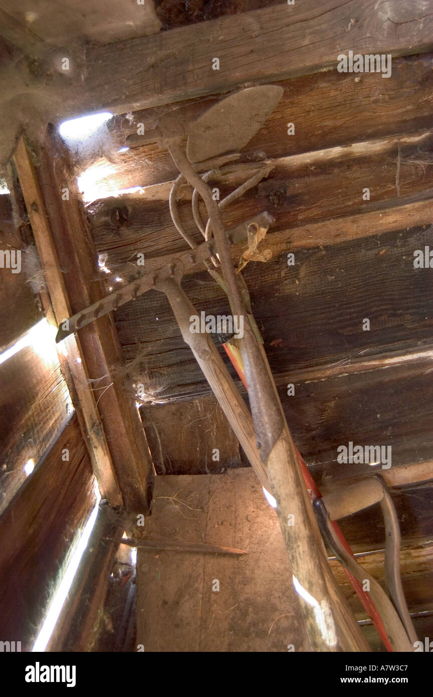 Garden Tools In The Shed Stock Photo Alamy Garden Tools In The Shed Stock Photo Alamy