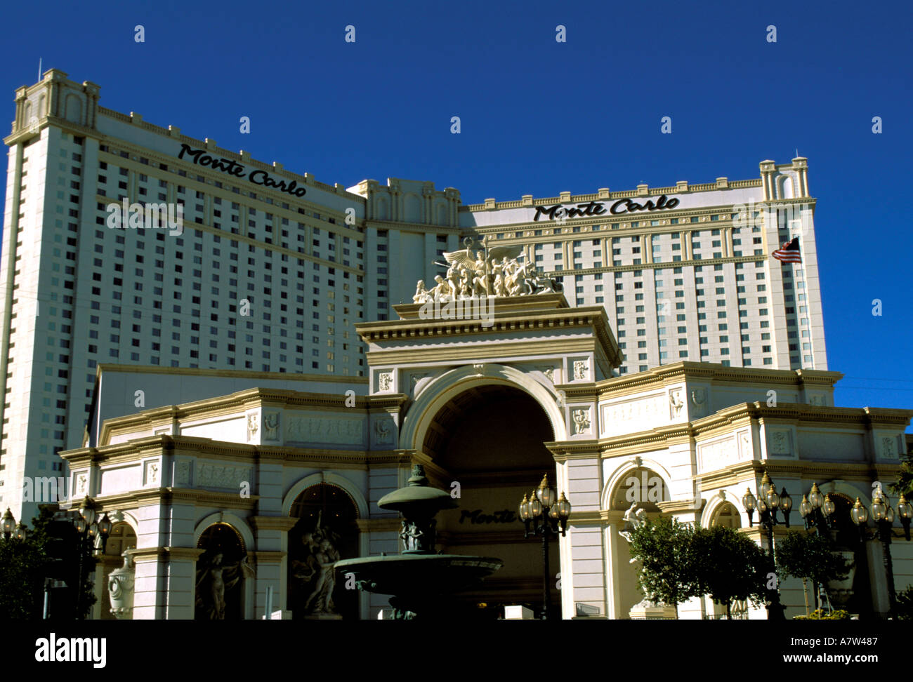 Monte Carlo Hotel Casino Las Vegas Nevada Stock Photo Alamy
