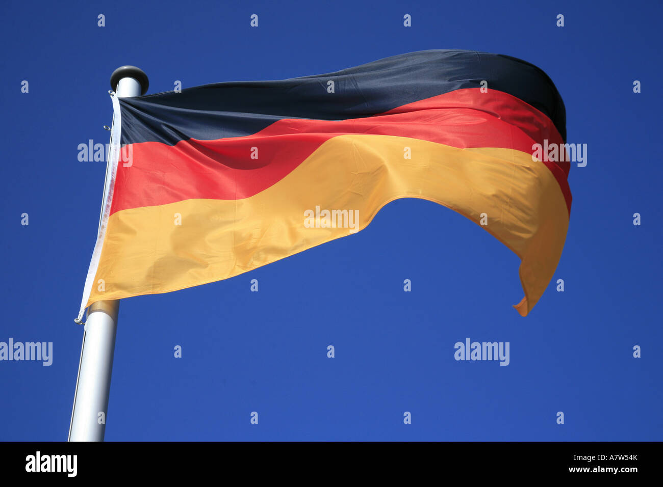 german national flag, Germany, Ruegen Stock Photo