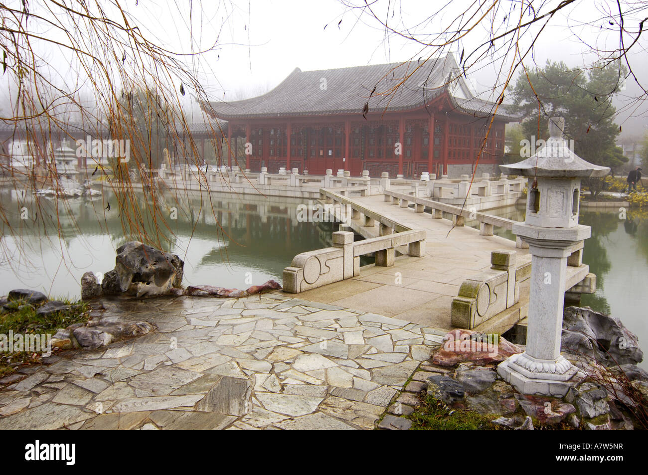 Chinese garden, Germany, Berlin Stock Photo Alamy