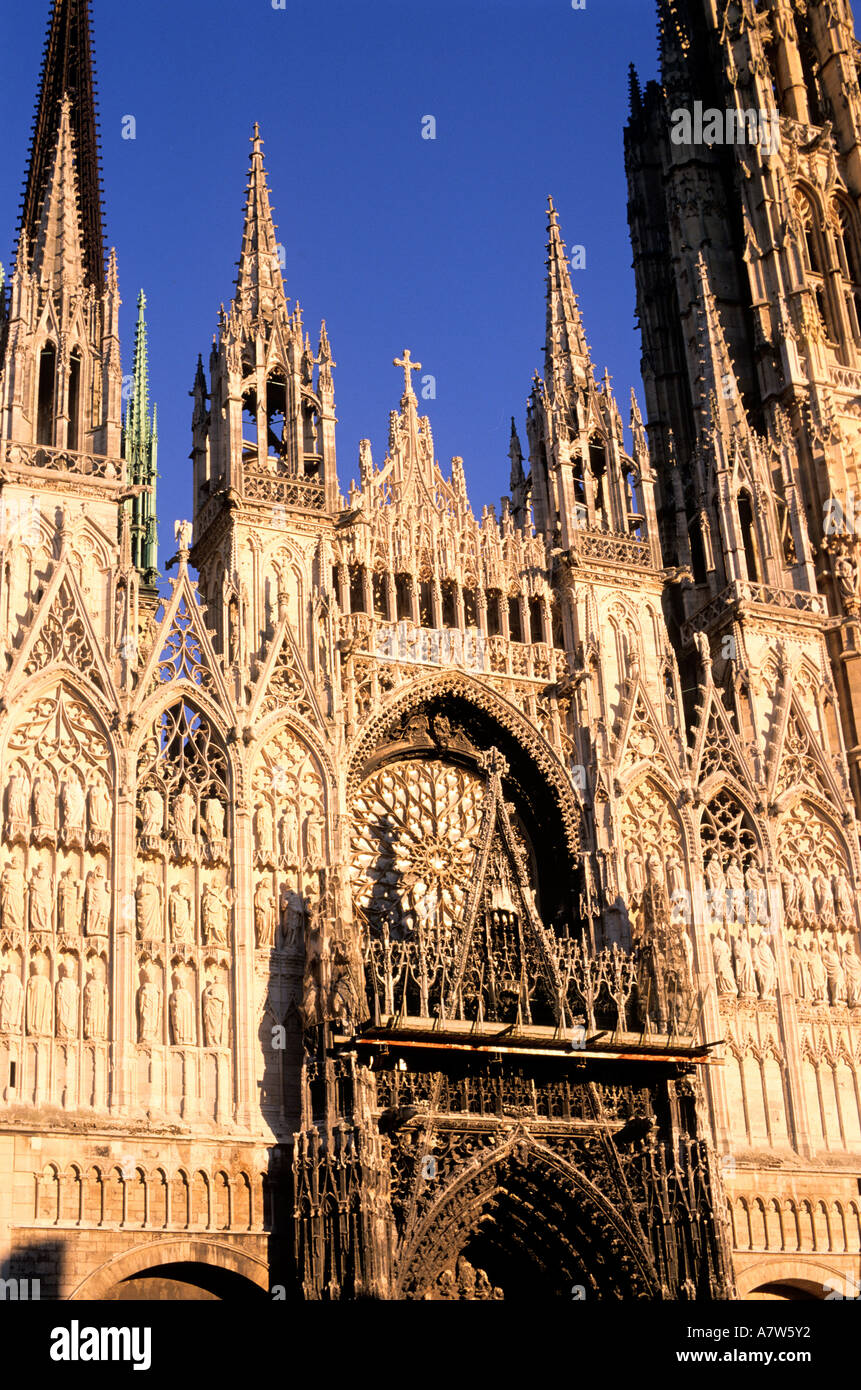 France, Seine Maritime, Rouen, cathedral Stock Photo