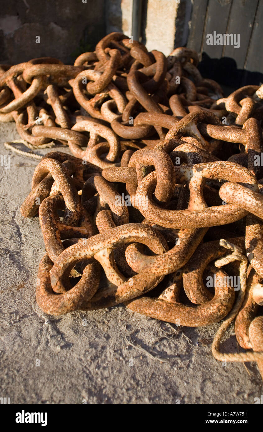Rusty Chains Stock Photo Alamy