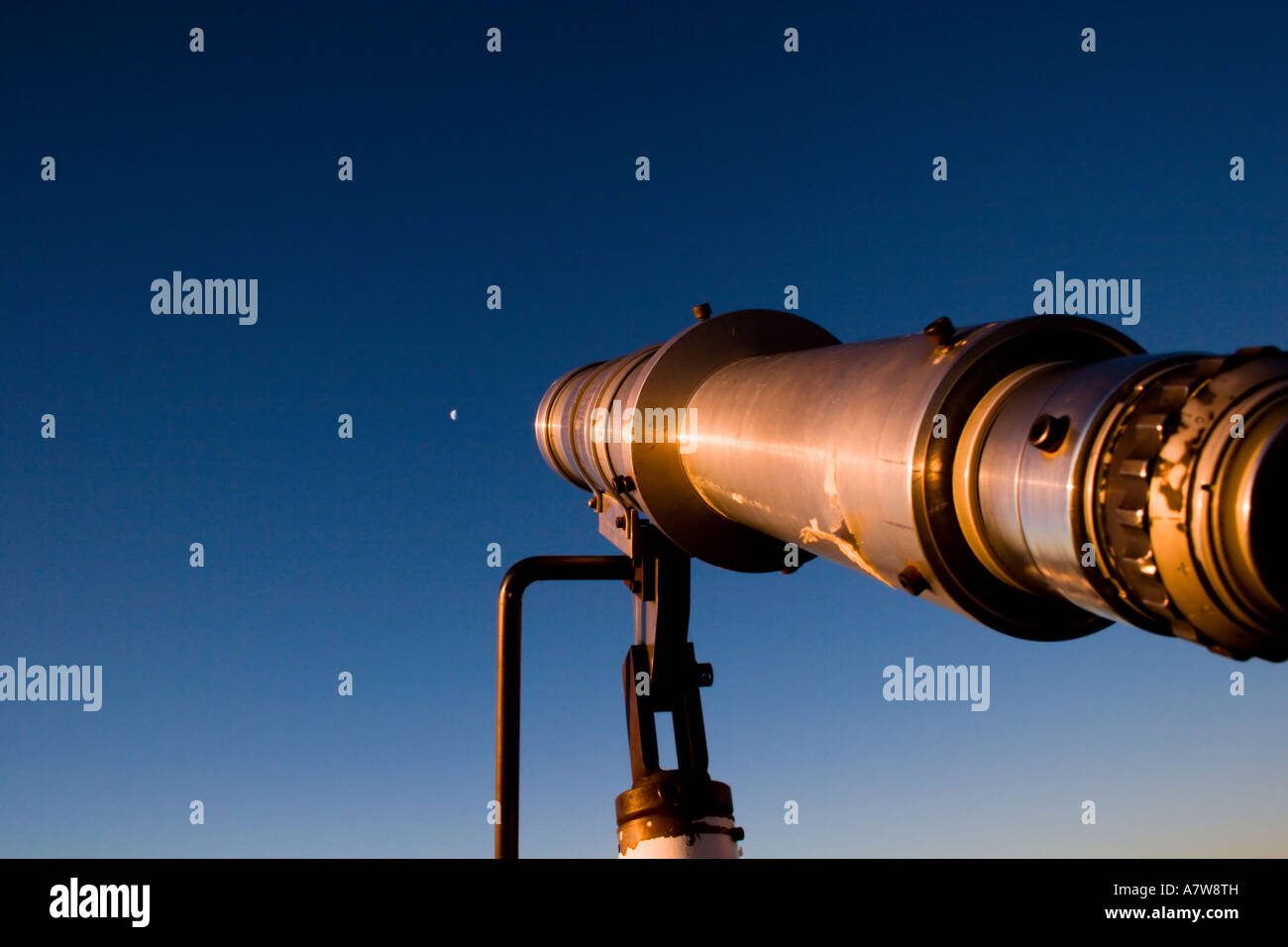 Telescopes at the top of the world Stock Photo