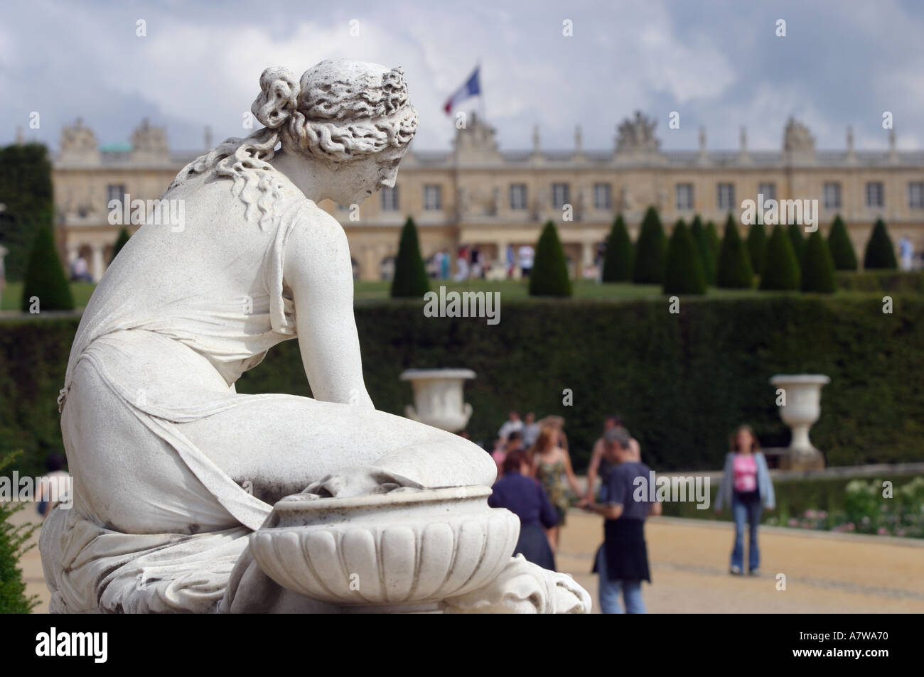Statue in garden Stock Photo Alamy